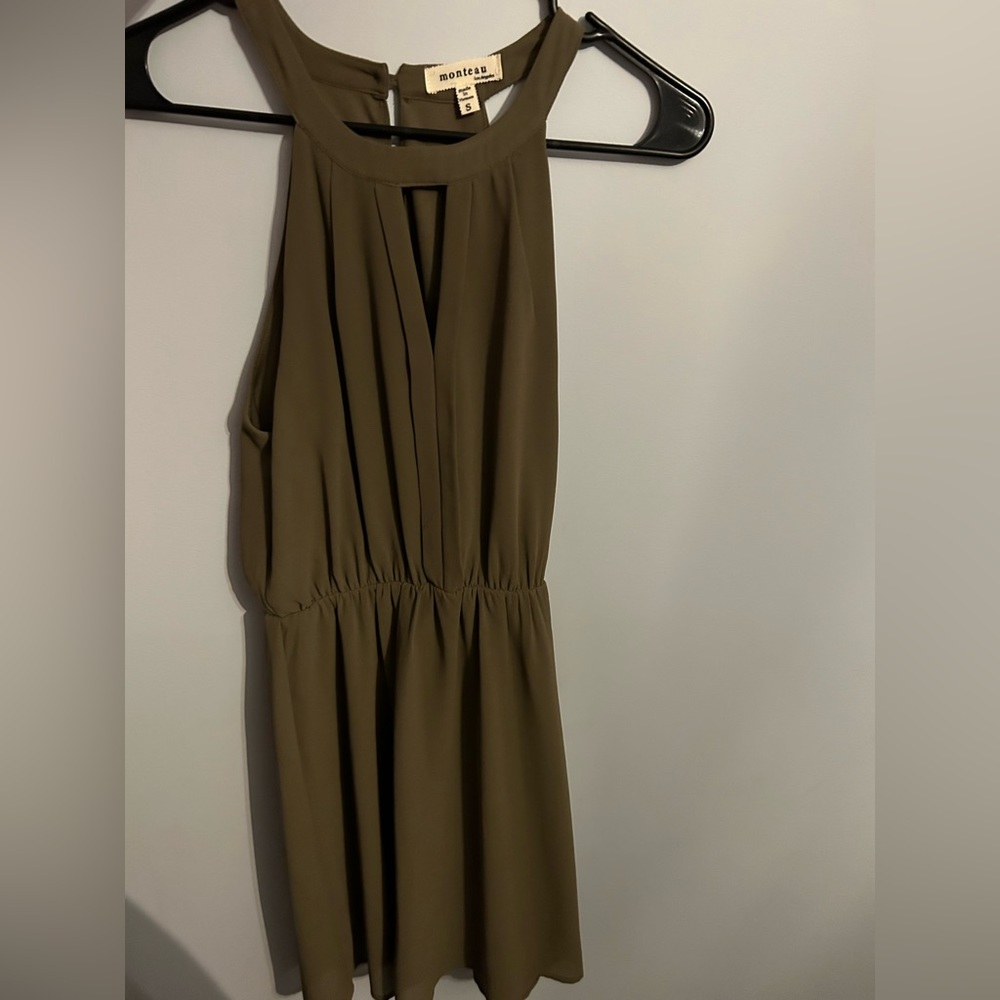 Monteau Size Small Army Green Dress